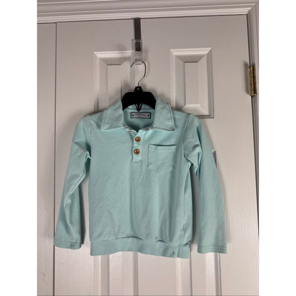 Sweet Honey Boys Mint Long Sleeve Parker Pullover Size 6y